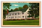Mimosa Inn Tryon NC North Carolina Vintage Linen Unposted Postcard