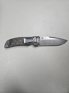 Hogue EX-01 G-Mascus Green G-10 Handle W/4" Stone Tumbled Plain Edge Blade - Picture 1 of 6
