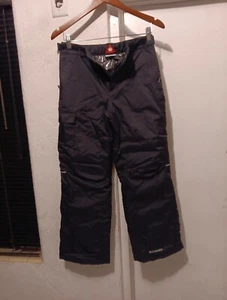 Columbia Omni-Heat Insulated Ski Snow Pants Black Kids Sz L OMNI TECH - Picture 1 of 18