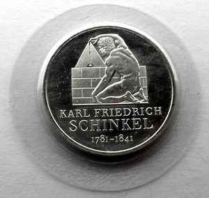 GERMANY 10 EURO 2006 F Silver BU KM#245 Karl Friedrich Schinkel, Sealed. B1 - Picture 1 of 4