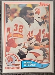 James Wilder 1982 Topps Rookie Football Card #507 - Tampa Bay Buccaneers 