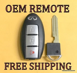 OEM INFINITI EX FX QX SMART KEY PROXIMITIY REMOTE FOB 285E3-1BA7A KR55WK49622 - Picture 1 of 1