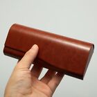 Solid Color Vintage Leather Eyewear Case Leather Sunglasses Leather Case  Women