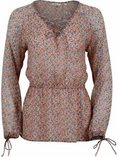 Mustang Damen Bluse Emma V MilleFleurs - 34 36 38 40 42 Mehrfarbig Geblümt
