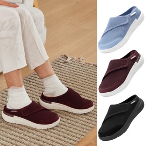 FitVille Women Slip On Diabetic Slippers Extra Wide Comfortable Orthopedic Shoes - Picture 1 of 50