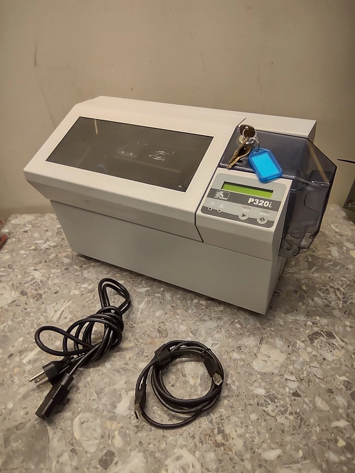 *SPECIAL* Zebra P320i USB Color Card Printer+ USB, PSU CORDS !!!! - Image 1 of 4