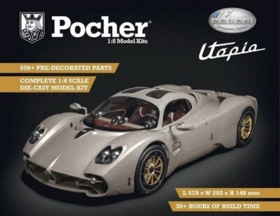 Pocher Pagani Utopia light grey 2023 1/8 HK120 - Immagine 1 di 4