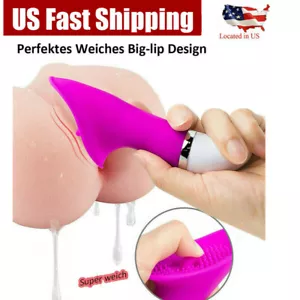 New Clit Licking Tongue Sucking G-Spot Oral Massager Vibrator Sex Toy for Women - Picture 1 of 5
