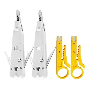 Outil de poinçonnage professionnel RJ45 RJ11 Cat5E Cat6 câble téléphonique9320 - Photo 1/8