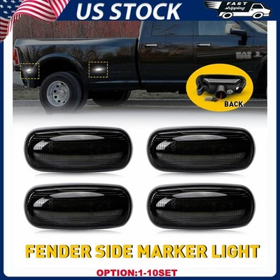 Luces LED laterales ahumadas 4-40X para Dodge RAM 3500HD 2003-2009 doble rueda Foto 1 de 4