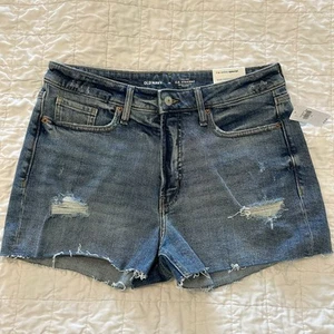 New NWT Old Navy Jean Shorts Women's 10 OG Straight 3" Inseam - Picture 1 of 3