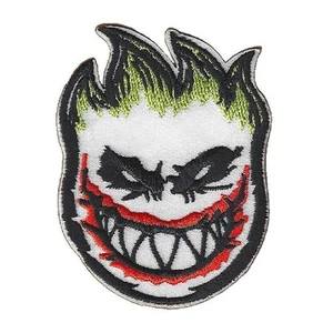SPITFIRE JOKER IRON ON PATCH 2.8" Skateboard Santa Cruz Thrasher Embroidered NEW - Picture 1 of 2