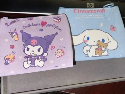 Hello Kitty Kuromi & Cinnamonroll Set of 2 Zipper Wallets. NIP - Image 1 of 4