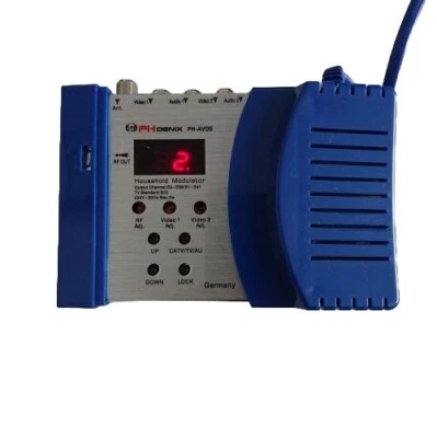 2 Kanal UHF VHF RF HF Breitband Audio Video Modulator Cinch / Antenne Konverter - Bild 1 von 4