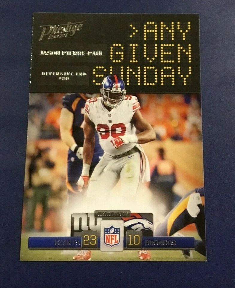 2021 Prestige # AGS-JPP JASON PIERRE PAUL Any Given Sunday Giants Insert !  - Image 1 of 1