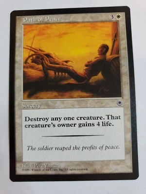 MTG Magic The Gathering Card Path of Peace Sorcery White Portal 1997 - Image 1 of 2