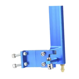 Timón de aluminio (azul 95 mm) con entrada de pastilla de agua para carreras de radiocontrol eléctrico - Imagen 1 de 11