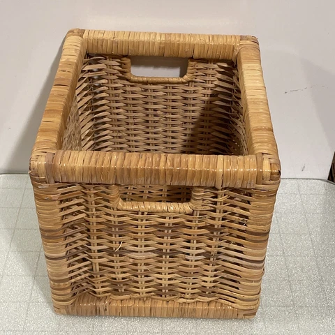 IKEA Basket, Strongly Enforced Edges Top And Bottom. 9”x9”x10”. Great Basket Cover