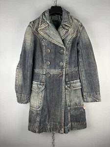 Vintage Y2k Miss Sixty 60 Womens Button Denim Washed Coat Jacket Size S - Picture 1 of 14