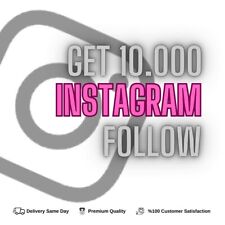 10K 10000 Instagram Follow | High Quality - Fast Delivery