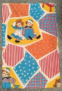 Vintage Pacific Bobbs Merrill Raggedy Ann & Andy Hamper 27" x 19" Laundry Bag - Picture 1 of 6