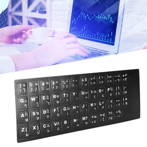 Thai Keyboard Sticker Replacement Keyboard Sticker For Desktop Computer Lapt Hot - Picture 1 of 22