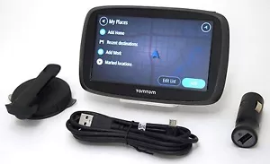 TomTom GO 50 Portable GPS Car Vehicle U.S.A. Navigation Voice LIFETIME USA Maps - Picture 1 of 7