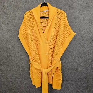 Cárdigan Suéter Estilo Capa Tejido Crochet Grueso Grande See By Chloe M 16-20 - Imagen 1 de 14