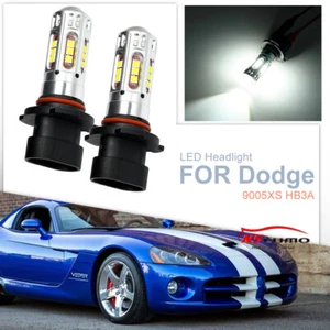 2 PIEZAS Blanco 9005XS HB3A Faro Bombilla Luz Alta Para Dodge Charger 2006-2010 - Imagen 1 de 12
