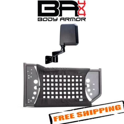 Body Armor 4X4 GEN 3 Front Trail Doors w/ Mirrors for 2018-2020 Jeep Wrangler JL - Image 1 of 4