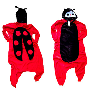 Rare NEW Ladybug Costume FLeece Cosplay Size Large Full Body Length NEWCOSPLAY