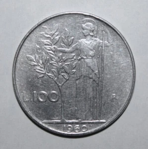 S6 - Italy 100 Lire 1960 Extremely Fine Coin - Lady Liberty *** Scarcer Date - Picture 1 of 2