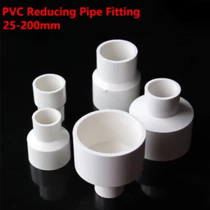 PVC Reducing Fitting Concentric Reducer Connector Socket Coupling White 25-90mm - Picture 1 of 12