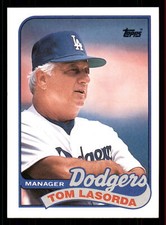 1989 Topps Tom Lasorda #254  MGR, CL Los Angeles Dodgers