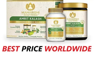 Maharishi Amrit Kalash - Dual Pack (600gm Paste & 60 Tablets) FREE Shipping - Picture 1 of 2