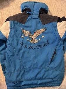 Vtg Spyder US Ski Team Jacket Embroidered Eagle Medium Sz 16 Thinsulate W/ Hood - Picture 1 of 4
