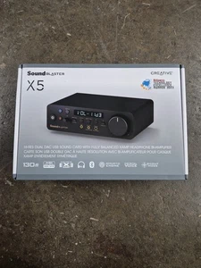 Creative Sound Blaster X5 External USB DAC Hi-Res 32BIT/384KHZ Brand New Sealed - Picture 1 of 4