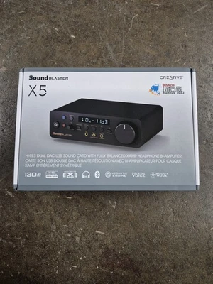 Creative Sound Blaster X5 External USB DAC Hi-Res 32BIT/384KHZ Brand New Sealed - Image 1 of 4
