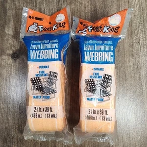 2 kits de correas Frost King en melocotón resistente a la intemperie 2-1/4” x 39’ - nuevo stock antiguo - Imagen 1 de 3