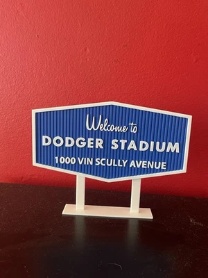 Dodgers Stadium Sign Welcome to Vin Scully AVENUE Dodgers Stadium - Image 1 of 4