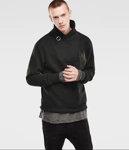 Designer Rare G-STAR RAW Men's $380 Inserted Shawl Collar Sporty Sweater M - Picture 1 of 4