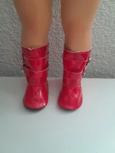 Bottes Chaussures de poupée 40 cm poupée modes travaux petit collin Rouge - Imagen 1 de 10