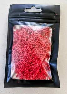 Red Autumn Fall 6x10cm Miniature Seafoam Trees Realistic Shrubs Bushes Foliage - Picture 1 of 3