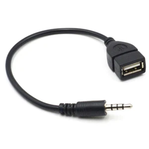 Car MP3 Player Converter 3.5 mm Male AUX Audio Jack Plug To USB 2.0 Female Ca*h* - Picture 1 of 9