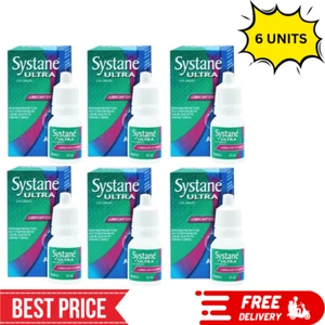 6 x Alcon Systane Ultra Relief Trockene Augen Tropfen Hochleistung 10ml KOSTENLOSER VERSAND - Bild 1 von 2
