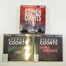 3 x Stephen Coonts Unabridged Bolinda Audio Book CDs: America, Cuba, Red Horsema