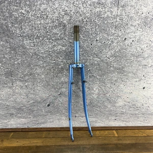 Vintage Miyata Touring Fork Blue Cantilever 22.2 Road Japan 9" 1" Threaded - Picture 1 of 15