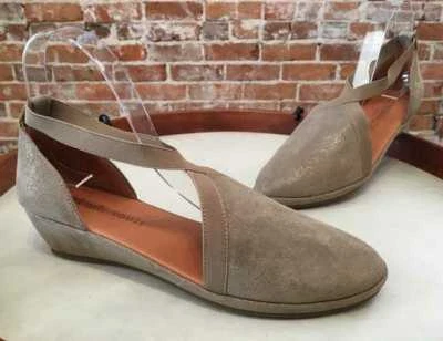 Kenneth Cole Camel Metálico Natalia Gentle Souls Zapato de Cuña Nuevo Foto 1 de 3