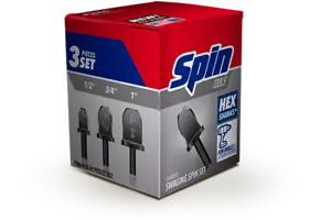 SPIN Tools P3000 Swaging Drill Bit Set, 1/2", 3/4" & 1" - Picture 1 of 2