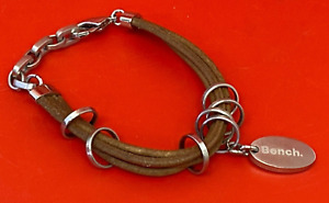 Bench Men's Leather Bracelet - Brown - (NCF)